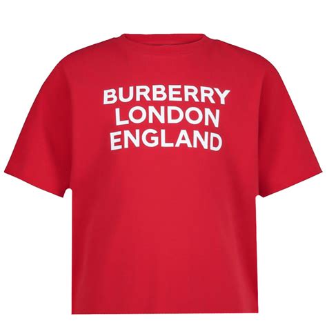 red burberry toddler shirt|Burberry for kids on clearance.